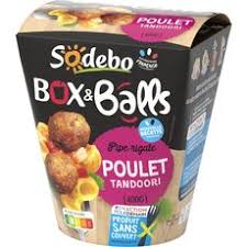 Sodebo Sodebo Box Balls Pipe Rigate Poulet Tandoori Sans Couverts 400g 1 Portion 400g Pas Cher A Prix Auchan