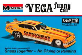 Monogram Vega Funny Car Earthquake Plastic Model Kits Cars Model Cars Kits Plastic Model Kits