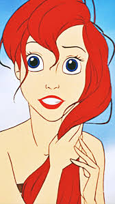 Ariel, ariel, cartoon, disney, drawings, little mermaid, red, HD phone  wallpaper