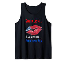 Amazon.com: Funny Kiss My American Flag Ass Lips Tank Top : Clothing, Shoes  & Jewelry