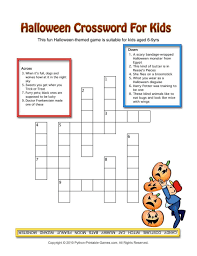 Check spelling or type a new query. Halloween 3 Crossword Puzzles