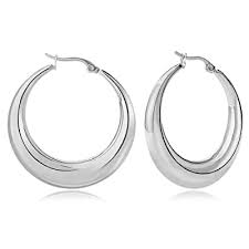 Big chunky hoop earring woman statment earrings. Buy Big Chunky Hoop Earrings For Women 18k Gold Plated Large Thick Hoops Earrings Stainless Steel Lightweight Hoop Earrings For Teen Girls Multiple Size Online In Turkey B08xhqv4c6