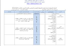 خطة اللغة العربية للصف الثالث الفصل الاول 2019 2020