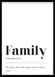 Family Home Decoration Printable Poster Definition Print Typography Black An In 2020 Family Definition Posters Printable Wall Printables