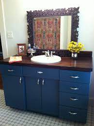 Bought A Youngstown Kitchen On Craigslist And My Hubbie Worked Magic Now A Vanity In Bathroom Yes He S Awesome Vanity In Bathroom Youngstown Kitchen Vanity