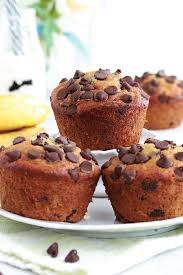 Muffins Banane Pepites De Chocolat Hyper Moelleux Base Banana Bread Recette En 2020 Recette Muffin Banane Recette Recette Banane
