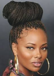 7.lovely black braided updo hair. Box Braids Bun Hairstyles For Black Women Askhairstyles