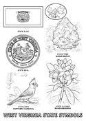 West Virginia State Symbols Coloring Page State Symbols Flag Coloring Pages Free Printable Coloring Pages