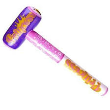 To build on this, i typically think of a hammer as a metal headed object and a mallet as wood or likewise i think of hammers as being used as described below, for nails, shaping metal sheet, etc. Princess Purple 36 Inflatable Hammer Mallet Toy Princess Hammer Style Vary New Ebay