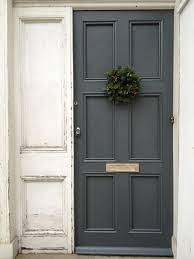 Front Door Painted In Downpipe By Farrow Ball Front Door Paint Colors Painted Front Doors Door Paint Colors