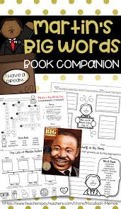 Martin S Big Words Activity Packet Word Activities Vocabulary Cards Big Words