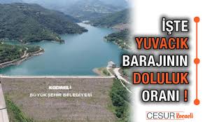 Kocaeli'nin içme suyu ihtiyacının büyük bir kısmını karşılayan yuvacık barajı'nda su seviyesi yüzde 21 olarak ölçüldü. Iste Yuvacik Barajinin Doluluk Orani Cesur Kocaeli Kocaeli Haber