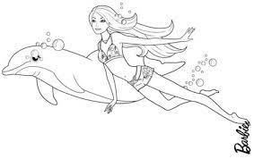 Disegno da colorar antistress principesse principesse 3. Disegno Di Barbie Merliah Regina Delle Onde E Del Delfino Zuma Da Stampare E Colorare