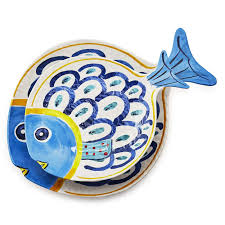 Positano Melamine Fish Platters Set Of 2 Sur La Table Fish Platter Sur La Table Mediterranean Table