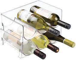 As a new way of collaboration in the oiv activities, a consortium gathering 5 grape and wine companies will promote and support the organisation work on research & development. Amazon Com Mdesign Modern Plastic Stackable Vertical Standing Wine Bottle Holder Stand Storage Organizer For Kitchen Countertops Pantry Fridge Each Rack Holds 3 Bottles 2 Pack Clear Home Kitchen