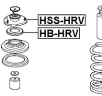 Front Shock Absorber Support Febest HSS-HRV Oem 51920-S2H ...