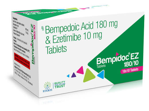 Bempedoic Acid Tablet (180mg) & Ezetimibe (10mg) at best price in Jaipur