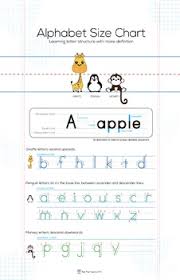 Manuscript Alphabet Size Chart