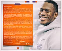 Proud of you, Tre! Always a Tiger... #ClemsonFamily