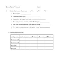 Most damaging nuclear decay to the human body 9. Isotopes Work Sheet Teaching Resources