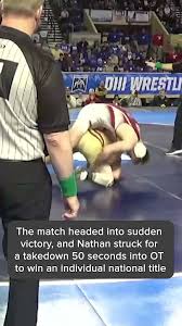 Brother v Brother wrestling match for an NCAA title 😳