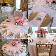 Pink Gold Shower I Like The Gold Rolos Despedida De Soltera Rustica Manteles Para Bodas Decoracion Despedida De Soltera