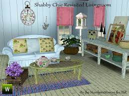 Shabby chic wall decor set of 4 (not framed) floral flower photo prints for nursery, bedroom or bathroom art. Riccinumbers Shabby Chic Revisited Livingroom Sims 3 Living Room Shabby Chic Living Room Chic Living Room