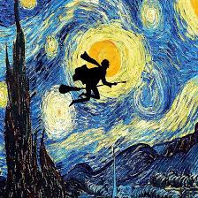 Quidditch Night Vincent Van Gogh Tuval Resimleri Sanatsal