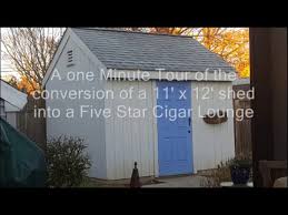Check spelling or type a new query. Shed Conversion To 5 Star Cigar Lounge Youtube