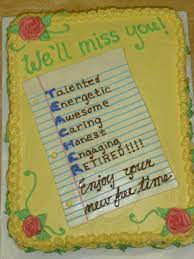 Cake creations summer cakes retirement cakes farewell cake cake design for men diy cake wilton cake decorating goodbye cake cake cakes & cake decorating ~ daily inspiration & ideas. Teacher Retirement Cake Retirement Cakes Teacher Cakes Teacher Retirement