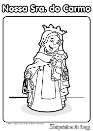 More images for nossa senhora do carmo para colorir » Nossa Senhora Do Carmo Amiguinhos De Deus