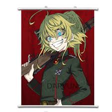 The imperial army's 203rd air mage battalion led by major tanya degurechaff has won the battle to the south against the republic's stragglers. Saga Of Tanya The Evil Youjo Senki Wall Scroll Poster Free Shipping 23 6x31 5 In Ebay
