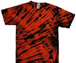 Black And Orange Tie Dye Orange And Black Tiger Stripe Tie Dye Shirt Tie Dye Shirts Tie Dye Dye Shirt