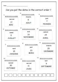 Days Months French Worksheet Primary Printable Resources Ks1 Ks2 Activities For Practicing Calendar D French Worksheets Learning French For Kids Learn French