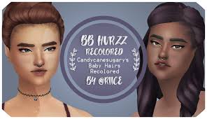 Mimilky babyhair n1 by daerilia. Sims 4 Cc Maxis Match Baby Hair