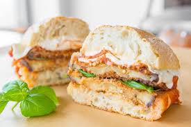 Eggplant Parmesan Sandwich Best Eggplant Recipe In 2020 Eggplant Parmesan Best Eggplant Recipe Recipes
