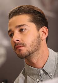 shia labeouf hair slicked back