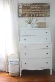 You'll want to clean off the dresser really well with something that will remove grease, grime and build up. Linen White Chalk Paint Dresser Makeover Farmhouse On Boone