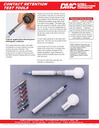 Contact Retention Test Tools Daniels Manufacturing