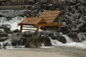 Gaia Pool Lounger Pool Lounger Teak Wood Furniture Furniture