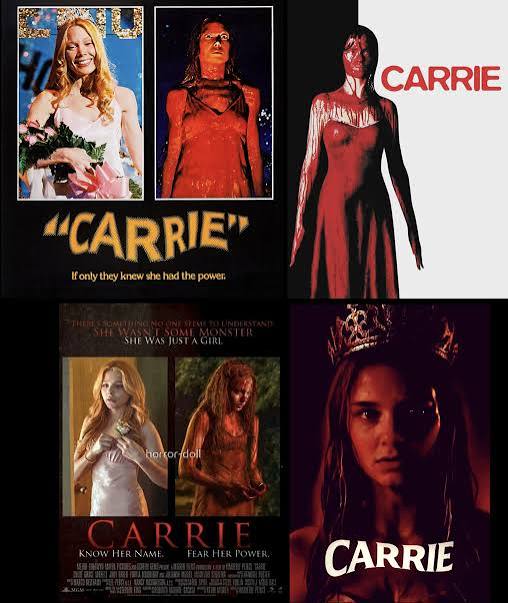 Every Carrie adaptation lined up (1976, 2002, 2013, 2026). I'm excited for  Mime Flanagan's take on this story! : r/MikeFlanagan