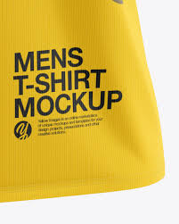 Download Men S Loose Fit V Neck T Shirt Mockup In Apparel Mockups On Yellow Images Object Mockups