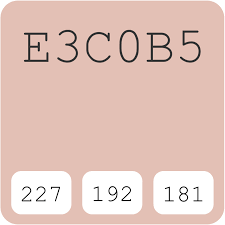 E3c0b5 Hex Color Code Schemes Paints