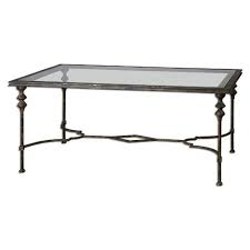 Many wrought iron tables have mixed material designs. Rosalind Wheeler Mcbeth Coffee Table Glass Coffee Table Iron Coffee Table Glass Top Coffee Table