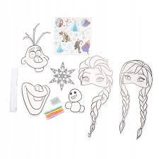 Darmowe kolorowanki do wydruku o różnorodnej tematyce, które możesz wydrukować i pokolorować. Frozen Selfie Kraina Lodu Kolorowanka Maski 9991884718 Allegro Pl