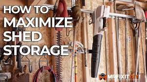 Need more outdoor stroage space? How To Maximize Shed Storage Youtube