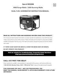 It gives an amazing running time of either of the fuels which is 10 hours. Sportsman 550306 4000 3 500 Watt Dual Fuel Powered Portable Generator Runs On Lpg Or Regular Gasoline Guide Manualzz