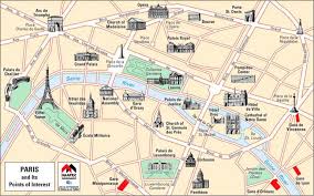 Download Map Paris France Attractions Major Tourist Maps And Paris Landmarks Paris Map France For Kids