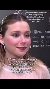 Nicole talking about gabriel , you can see she is sick and tired being  constantly asked about him . Let this woman alone she's there because of  her movie and not to talk again about a boy who hurt her ...