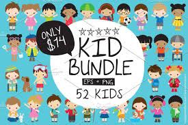 Kid Character Bundle Eps Png Kid Character Business Card Logo Business Illustration